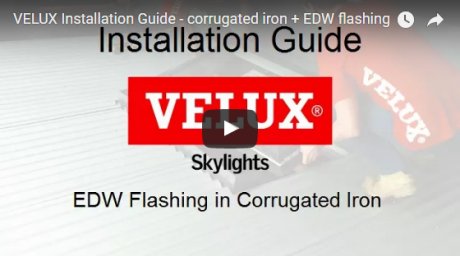 EDW installation guide video - corrugated iron